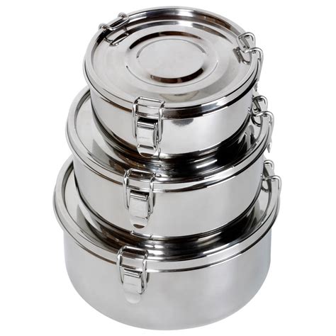 snack box stainless steel|stainless steel snack containers.